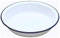 Traditional Circular Round 24cm Falcon White Enamel Pie Dish (Single)