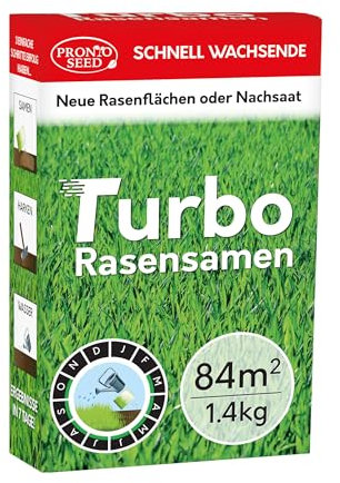 Pronto Seed Premium Grass Seed 1.4 kg - Fast Growing, Hard-Wearing - Covers 84m² for Lawns & Overseeding - DEFRA Approved & Tailored for UK Climate (1.4kg)
