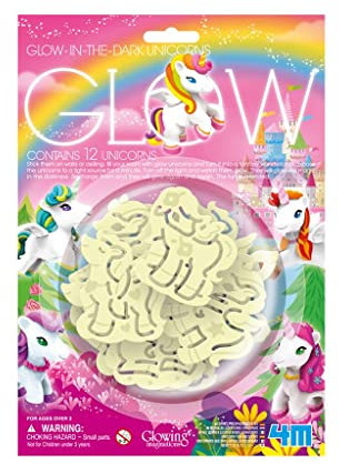 4M 405939 Glow in the Dark Unicorns, Multi Colour