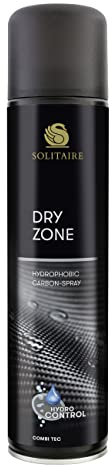 Solitaire Dry Zone Hochleistungs-Imprägnierspray auf Carbon-Basis, 400 ml, langanhaltender HighTech-Schutz für alle Materialien gegen Nässe und Schmutz