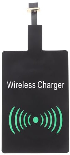 iplusmile Wireless Charging Receiver Adapter, Universal Wireless Charging Receiver, Super-Fast Ultra-thin Charging Current Wireless Adapter Micro USB Port Module Patch