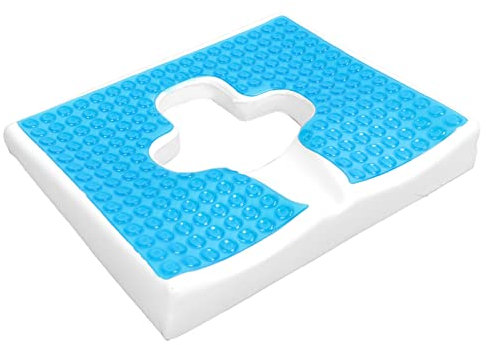 Anti-Dekubitus-Kissen, Anti-Dekubitus-Pad, Rutschfestes Orthopädisches Gel & Memory Foam Steißbeinkissen für Steißbeinschmerzen, Memory Foam Sitzkissen für Bürostuhl, Auto, LKW, Küche, Rollstuhl