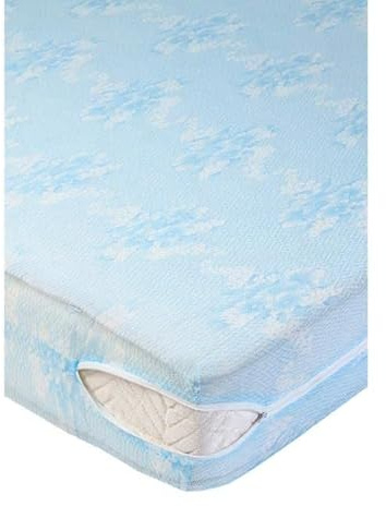 Housse Intégrale Matelas 90 x 190 cm I Imperméable avec Fermeture Zippée I Protection Complète Anti Poussière & Anti Taches I Polyester Résistant Lavable en Machine