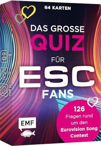 Kartenspiel: Das große Quiz für ESC-Fans | 126 Fragen rund um den Eurovision Song Contest – 12 Punkte für ...?