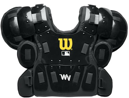 WILSON Pro Gold 2 Chest Protector - Air Management, Black, Large/X-Large
