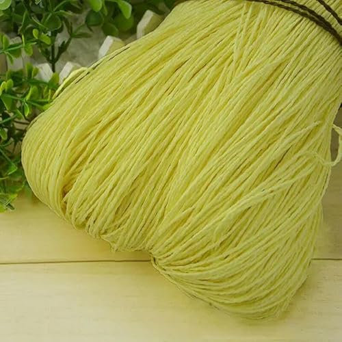 Hilo de rafia para ganchillo, hilos de paja de papel Natural, artesanías para tejer DIY, sombrero, bolso, cestas, Material de tejido, papel de rafia
