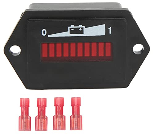 Bediffer Indicatore Batteria 24V Ad Alta Precisione Facile Leggere 906T24BNBAO per Carrello Elevatore Elettrico Curtis Calibro Coulombmetro Materiale ABS