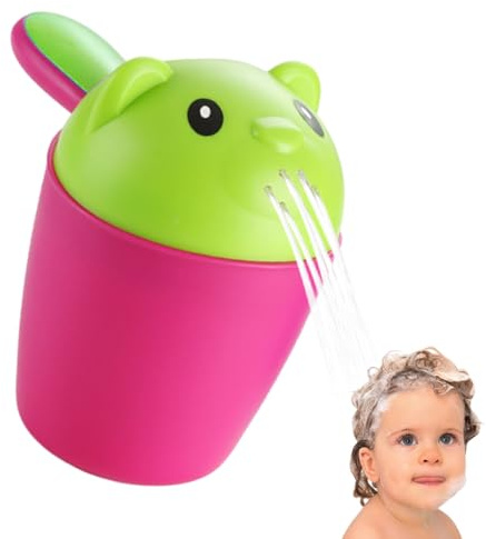 Taza de enjuague de bebé para baño,Taza de baño para enjuagar el cabello - vertedor de agua de baño, cascada de enjuague con mango ergonómico,Cucharas de champú, rociador de agua de baño, t