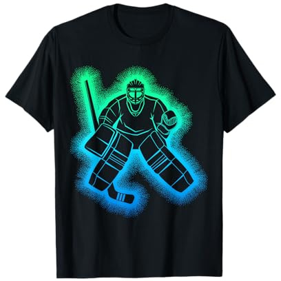 Hockey Goalie Ice Hockey Player Kids Boys Youth Men T-Shirt