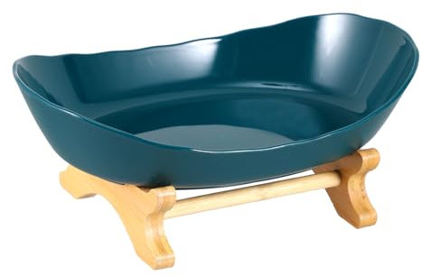 MAGICLULU Bandeja Para Servir Pan Pastel Refrigerios Plato De Almacenamiento De Plástico Bandeja Para Sala De Material Pet Rejilla De Madera Para Navidad Acción De Gracias Bodas Fiestas