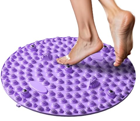 Wezalget Alfombrilla de masaje de pies | Esterilla de acupresión para masaje de pies Alfombrilla de reflexología plantar con 5 imanes incorporados | para caminar y sentarse durante mucho tiempo