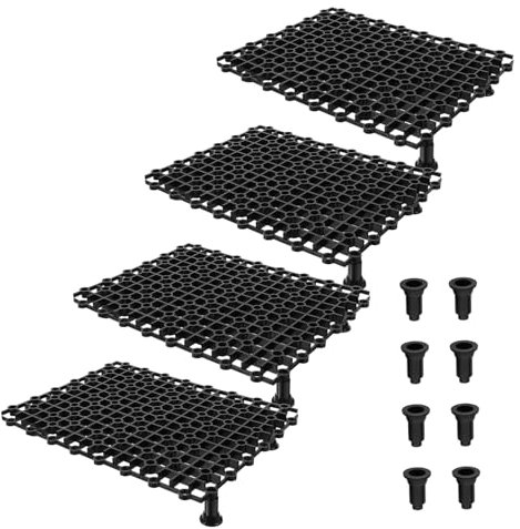 TOBBOMEY 4pcs Fish Tank Bottom Filter Plates Flexible Divider Trays for Aquarium Easy Installation Ventilated Grid Design for Aquatic Landscaping and Fish Care