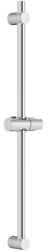 DERW Shower Riser Rail, Stainless Steel, Electrophoretic + Painted Finish, Adjustable Riser, 360° Swivel Holder, Durable Wall-Mount, 70CM φ22 Shower Pole for Shower Head, ABS Brackets