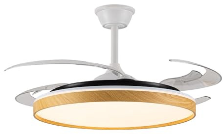 Ventilador LED aspas plegables Panam L 80W 8000Lm CCT