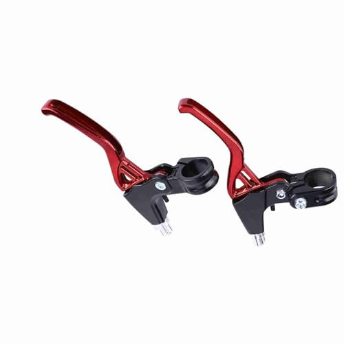 Fahrradbremshebel, Fahrradbremshebel Bremshebel mit Hoher Stärke Aluminiumlegierung für Mountainbike (Rot)