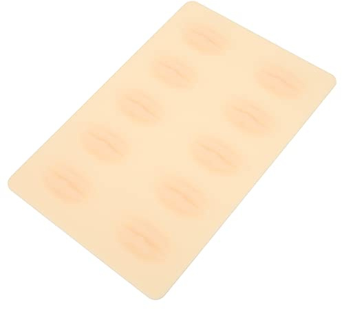 Qudinip Pelle per Pratica del Microblading in Silicone, Cuscinetto per Allenamento per Tatuaggi Labbra Morbido Ed Elastico per Principianti e Artisti, con Materiale Sicuro per Uso