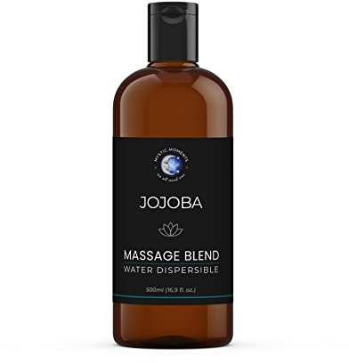 Mystic Moments | Jojoba wasserdispers. Massageöl | 500 ml | Jojobaöl: wasserdispergierbares Massageöl mit guter Gleitfähigkeit und leichter Reinigung.
