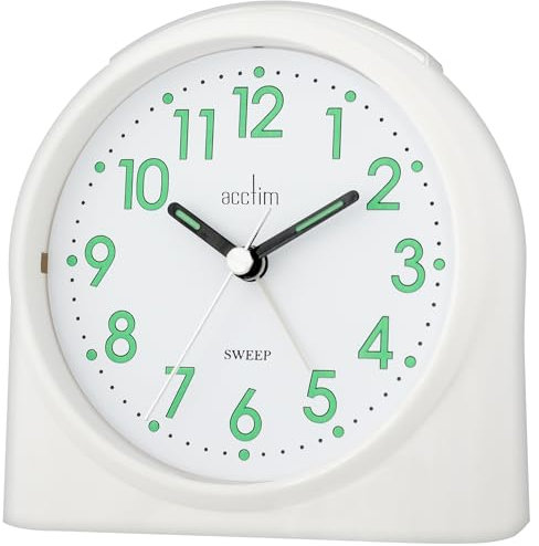 Acctim Bentima by 14702 Sweeper One, Wecker ohne Ticken, Weiß, Kunststoff, 1 picometer