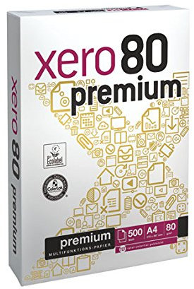 2500 Blatt RPM XERO 80 PREMIUM Kopierpapier Druckerpapier Papier Fax weiß Laserpapier Seiten