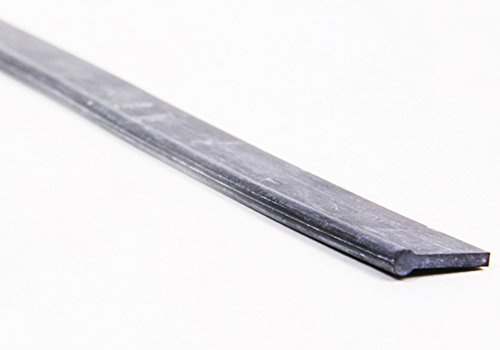 Ersatz-Wischergummi für Profi-Fensterabzieher von LEWI 45cm breit | Gummi-Lippe mit Überstand | hart | Leichter Austausch + streifenfreie Fensterreinigung | inkl. Gratisprobe GlasRein