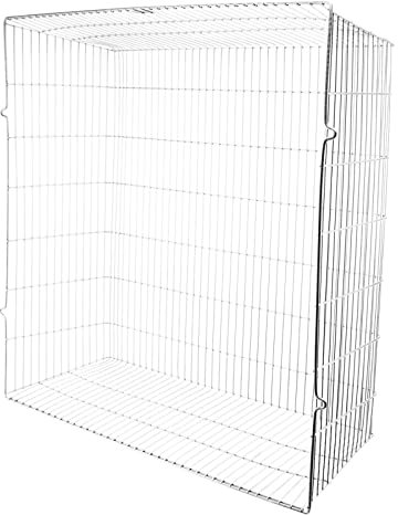 SPARES2GO Universal Zinc Coated Terminal Guard Square Boiler Flue Cage (22'' x 22'' x 8'')
