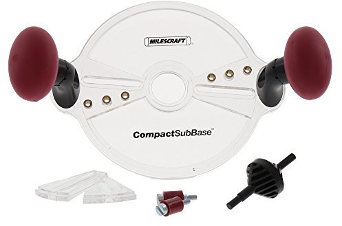 Milescraft 1225 Compact Sub Base - Universal Guide Sub Base for Compact Routers - Compatible with Porter Cable Style Routers