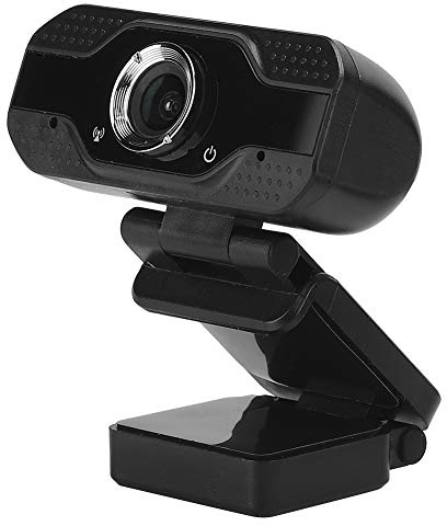 Zopsc 1080P USB Webcam with Microphone, Black | Plug and Play Desktop Webcam, 2MP 30FPS Video, for Video Calling, Conferencing, Recording on PC Laptop