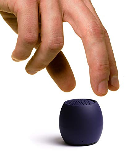 Boompods Zero Mini Bluetooth Speaker - Small Portable Speakers, IPX6 Waterproof, 5hr Playtime, Wireless Travel Speaker with Microphone & Dual Pairing for Shower, Outdoor, iPhone Compatible, Navy Blue