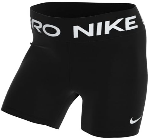 Nike W NP 365 Short 5in Pantalones Cortos, Black/(White), M Mujer