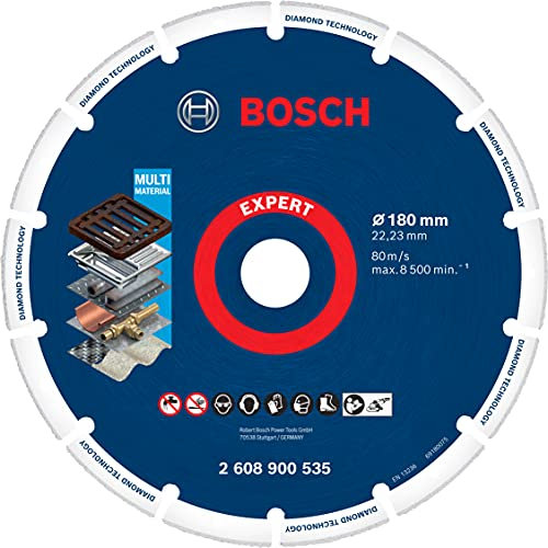 Bosch Professional 1 x Discos de corte Expert Diamond Metal Wheel, para Hierro fundido, 180 mm, Accesorios Amoladora grande