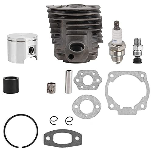 Fdit Kit de Joint de Piston de Cylindre pour 50 51 55 Rancher Nikasil Moteur Patio Pelouse Jardin Générateurs Extérieurs Pièces de Rechange pour Tronçonneuse Moteur