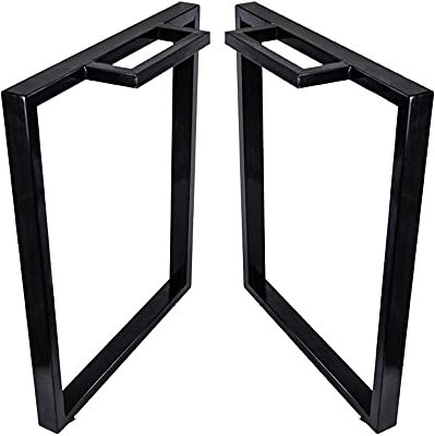 WFENG Tischgestell/Tischkufen/Tischfüße Industrial,Für DIY Esstisch/Schreibtisch/Couchtisch/Bank,Gewicht von Bis 300 kg Tragen / 2 pieces / W55cm×H72cm