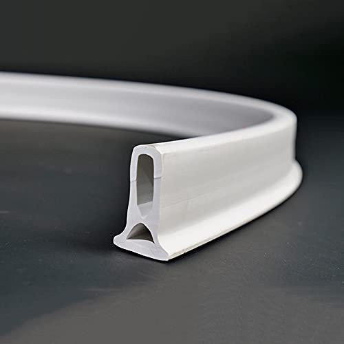 Duschdichtung Duschkabinen Dichtung, 0,5 m / 1 m / 1,2 m / 1,5 m Silikon-Dichtung, Flexibel Bad Wassersperre für Feuchtraum, Dusche, Badezimmer 4 Farben zur Auswahl