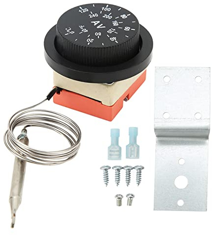 EBTOOLS 10 STÜCKE 0‑120 °C Einstellbarer Thermostatschalter für Elektrolüfter, Metall und Kunststoff, AC 250 V für Kfz, PKW, LKW, 12 V, Elektrolüfter, Temperaturregelung