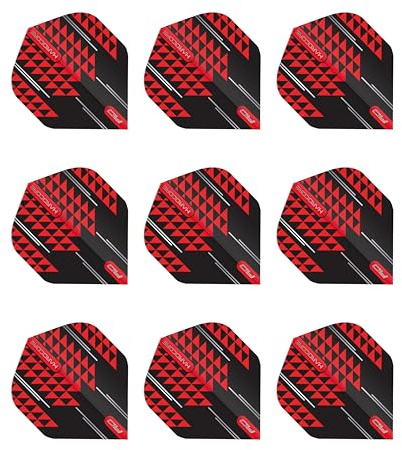 RED DRAGON Player Hardcore Dart-Flüge - 3 Sätze pro Packung (insgesamt 9 Dart-Flüge)