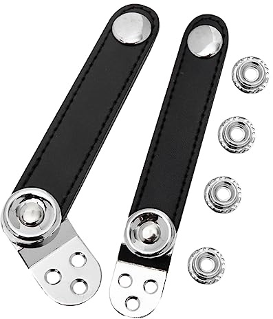 SUPVOX Accordion Bellows Straps with Buckles 2 pcs Accordion Straps Replacement Set Cowhide Extension Straps for Accessories Secure Bellows Support for Practice and Concert