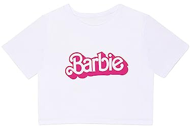 Barbie Magliette Donna | Maglietta Corta Cotone | Maglie Donna Estive | Bianco M