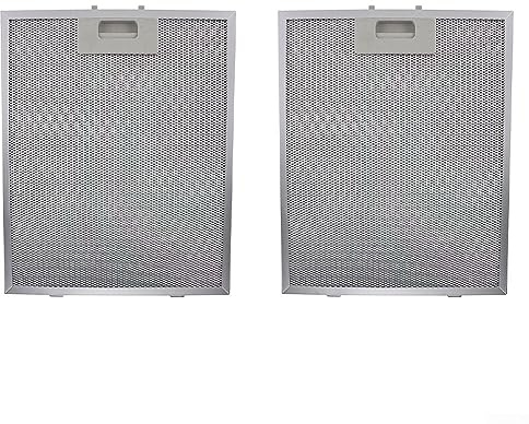 Range Hood Filter, 2PCS Cooker Hood Filters Metal Grease Filter Mesh Extractor Vent Filter 320 X 260 MM for Range Hood Vent