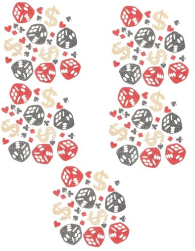 Gadpiparty 5stücke Glitzerndes Poker-konfetti Für -partydekoration Für Geburtstagsfeiern Junggesellenabschiede Und Thematische Events Schafft Festliche Atmosphäre Und Beeindruckt Gäste