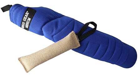 Dingo Gear Set Schutzarm aus Nylcot Mittel Hart Beißärmel Plus Beisswurst aus Jute Beißtraining für IGP K9 Sport Training Erwachsener Hunde Blau Beißniveau 4 Fortgeschritten S10052
