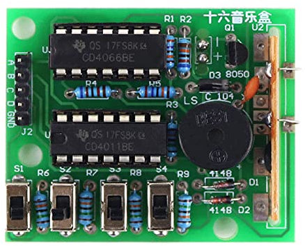 Compact Soldering Practice Kit Electronic DIY Kit 16 Kinds Music Box Speaker Module Soldering Practice Learning Kits Soldering Practice Kit For Electronics 16 Music- Sound Box DIY Kit Module Soldering