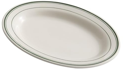 ENGENDER Dessert Plate Ceramic Plate, Western Restaurant Steak Plate, Oval Shaped Fish Plate, Snack Plate Plates(L)
