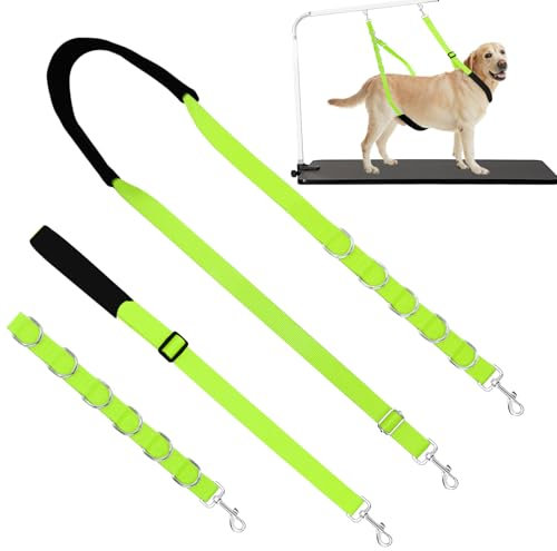 ASOCEA Hundepflege Bauchgurt Band Verstellbare Grooming Restraint Schlaufe Hundepflege Verlängerung Halter für Halskrause Fellpflege Tischarm-Zubehör für Kleine und Mittelgroße Hunde
