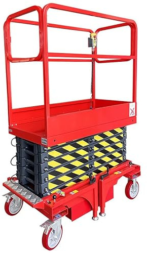Pake Handling Tools 22 FEET MAX Lift Electric Scissor Lift Man Lift 660 lb Cap.