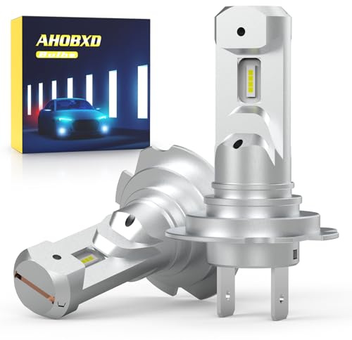 AHOBXD H7 Light Bulbs Super Bright White 6500K Upgrade 600% 30000LM Brightness Real 1:1 Halogen Size 80000 Hours Life Span H7/H18 Plug and Play Car Fog Light Bulbs Pack of 2
