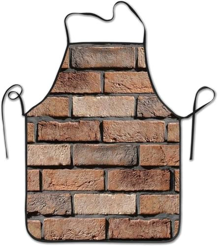 Unisex Kochen Schürze Steinmauerziegel Malschürze Personalisiert Arbeitsschürze Weich Backschürze Für Köche Bbq
