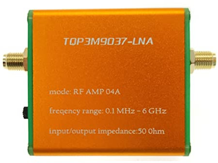 Sctecoau 100K-6GHz Preamplifier High Linearity Ultra-Low Noise Gain Amplifier (No Battery)