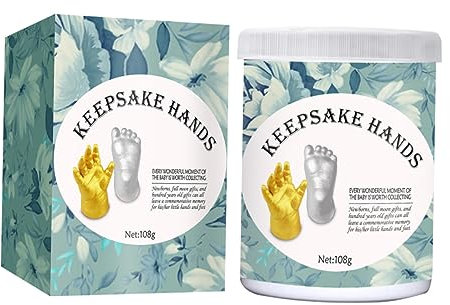 ifundom Handabdruckset Neugeborene 3d Gießpulver Satz Lebensmittelgeeignet Für Andenken Handabdruck Modellieren Babyparty Geschenk