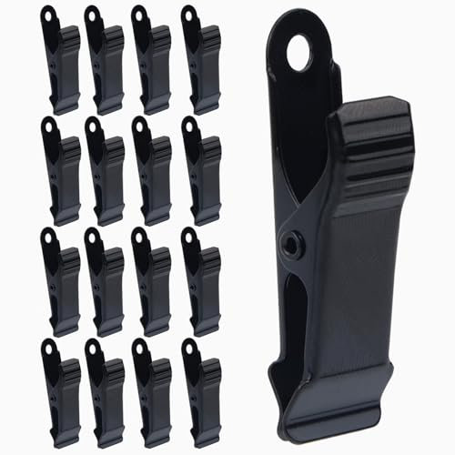 16pz Mini Morsetti a Coccodrillo in Metallo, Piccoli Morsetti a Coccodrillo Mini Metallo Morsetto Molla per Fili Snack Carta Abiti da Lavoro Foto Tende (Nero)