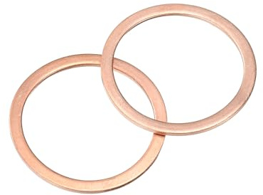 QUARKZMAN Rondella Piatta M33 in Rame 40mm OD x 1,5mm 6pz | Rondelle Piatte, Anello Guarnizione metallo per Viti Bulloni Dadi